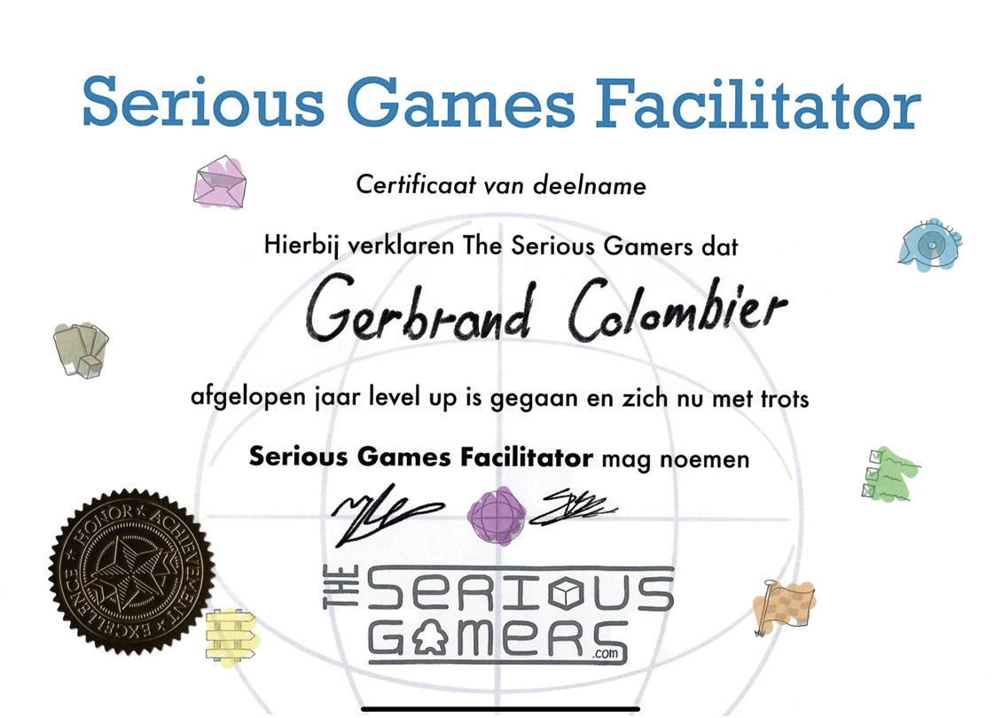 serious game facilitator certificate